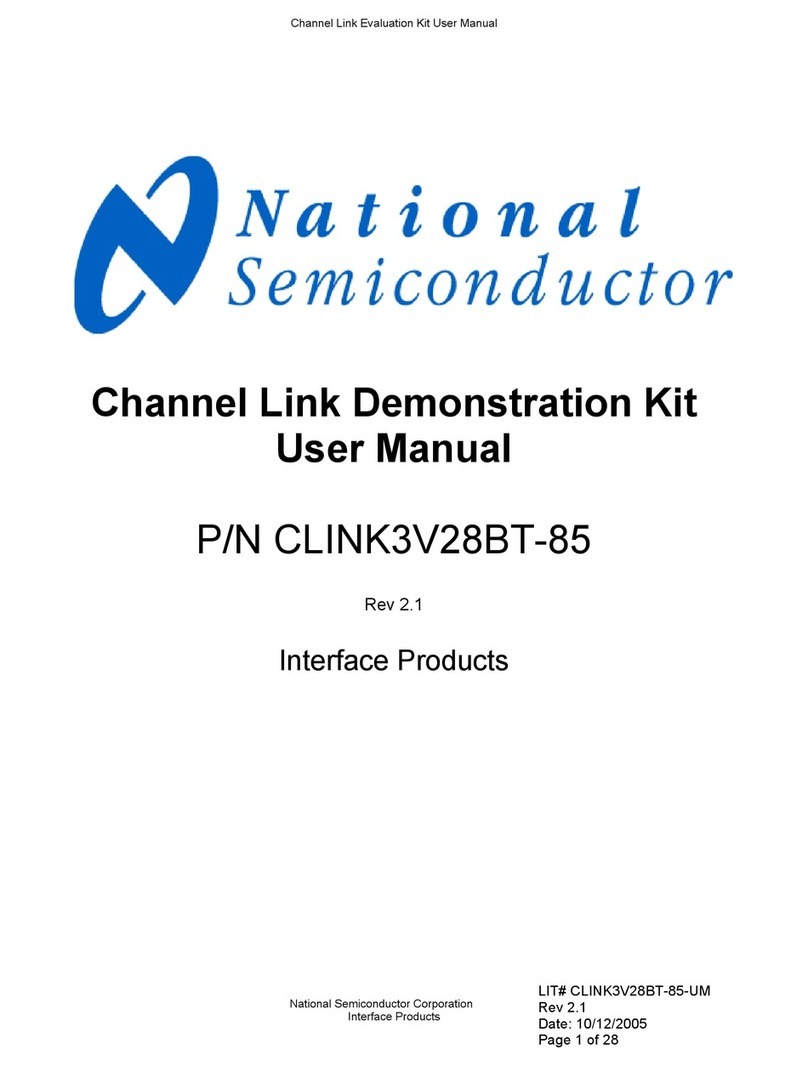 National Semiconductor CLINK3V28BT-85 User manual National Semiconductor CLINK3V28BT-85 User manual