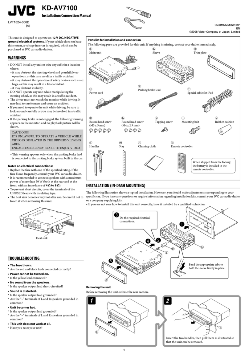 JVC KD-AV7100 Guide
