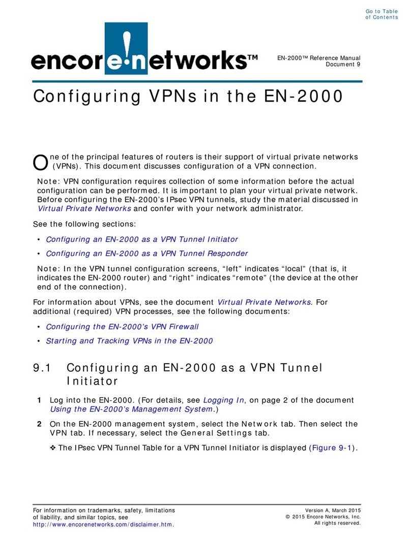 Encore Networks EN-2000 User manual