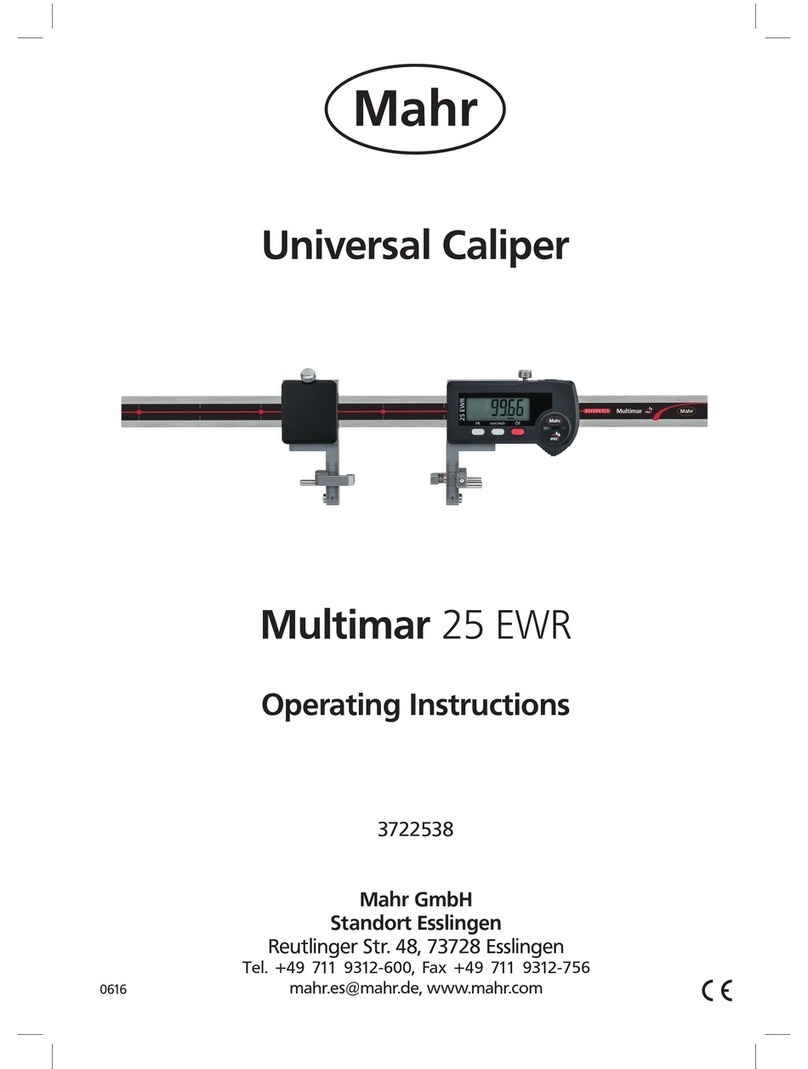 Mahr Multimar 25 EWR User manual