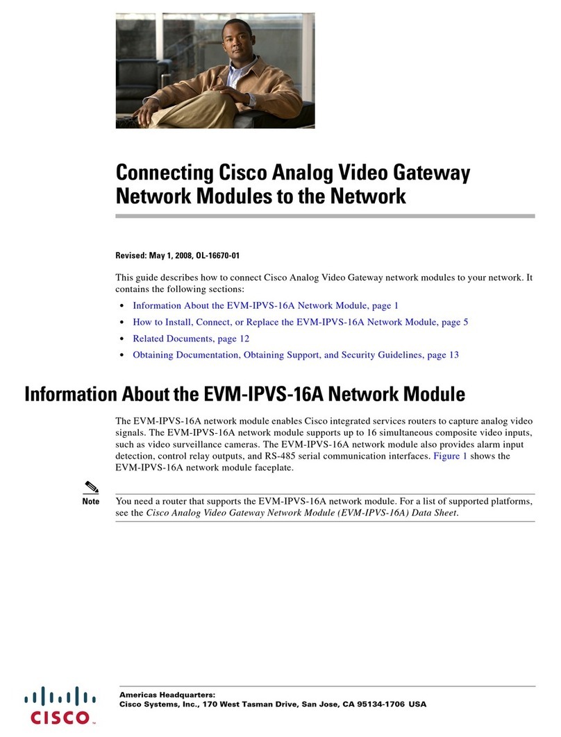 Cisco EVM-IPVS-16A Quick start guide Cisco EVM-IPVS-16A Quick start guide