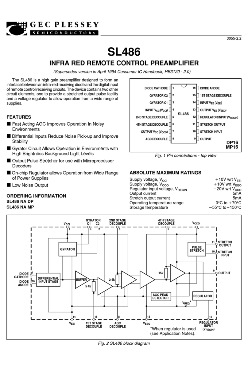 Gec Plessey Semiconductors SL486 NA DP manual