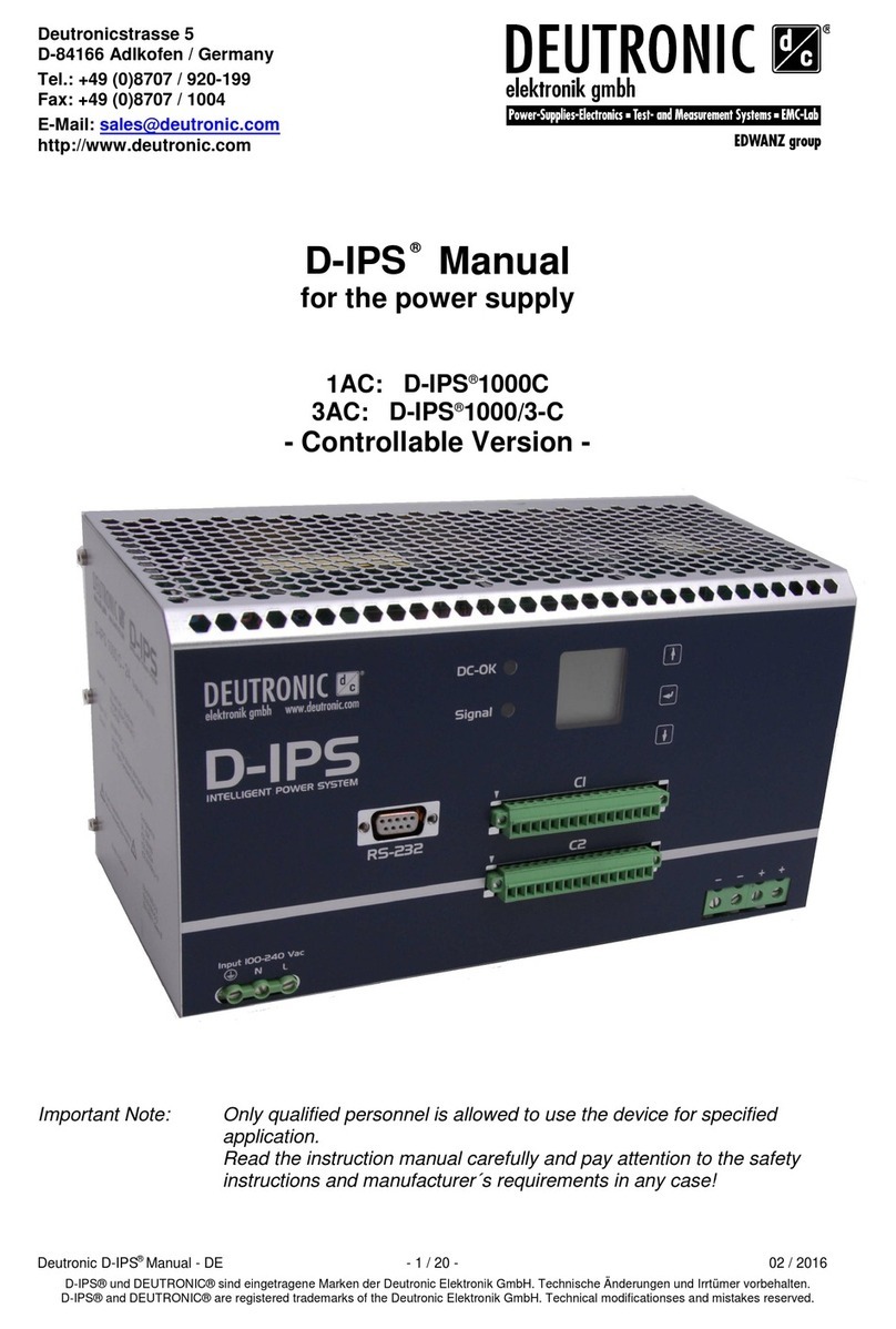 Deutronic D-IPS 1000C manual