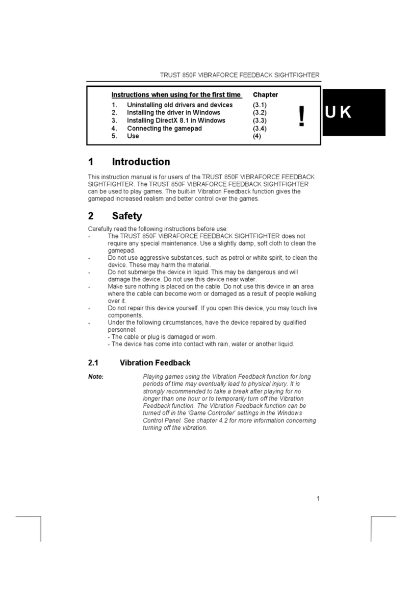 Trust 850F User manual