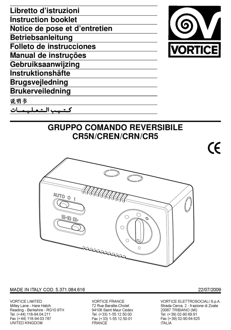 Vortice CREN User manual Vortice CREN User manual