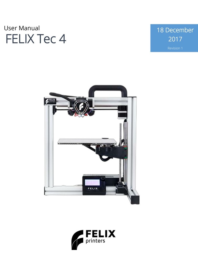 FELIXprinters Tec 4 User manual
