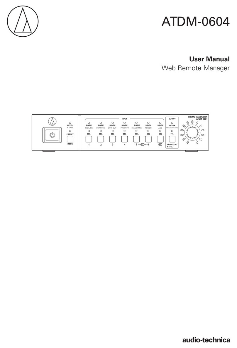 Audio Technica ATDM-0604 Digital SmartMixer user manual