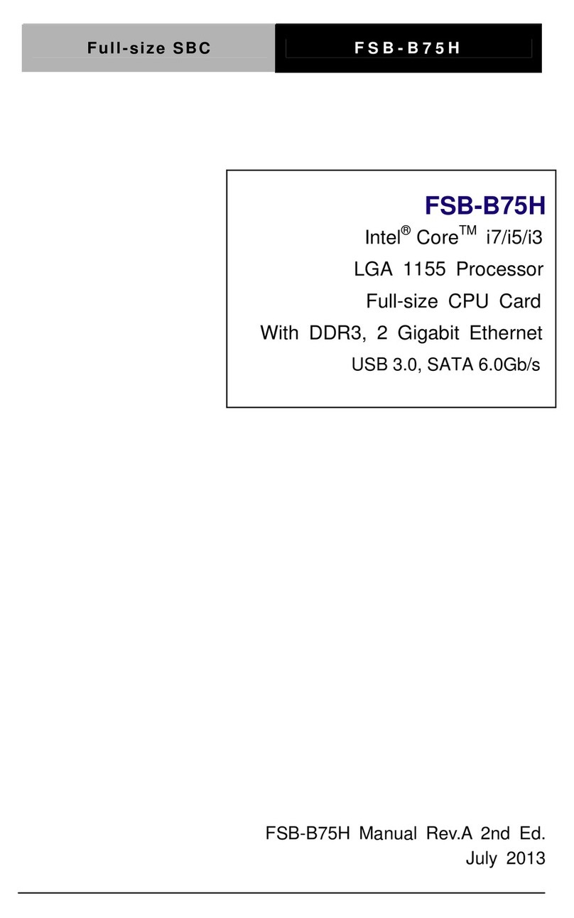 Aaeon FSB-B75H User manual Aaeon FSB-B75H User manual