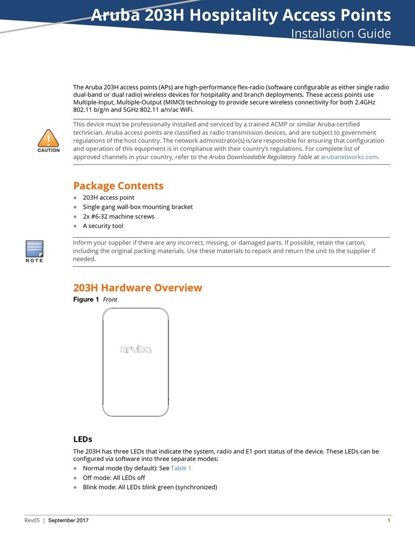 Aruba 203H User manual