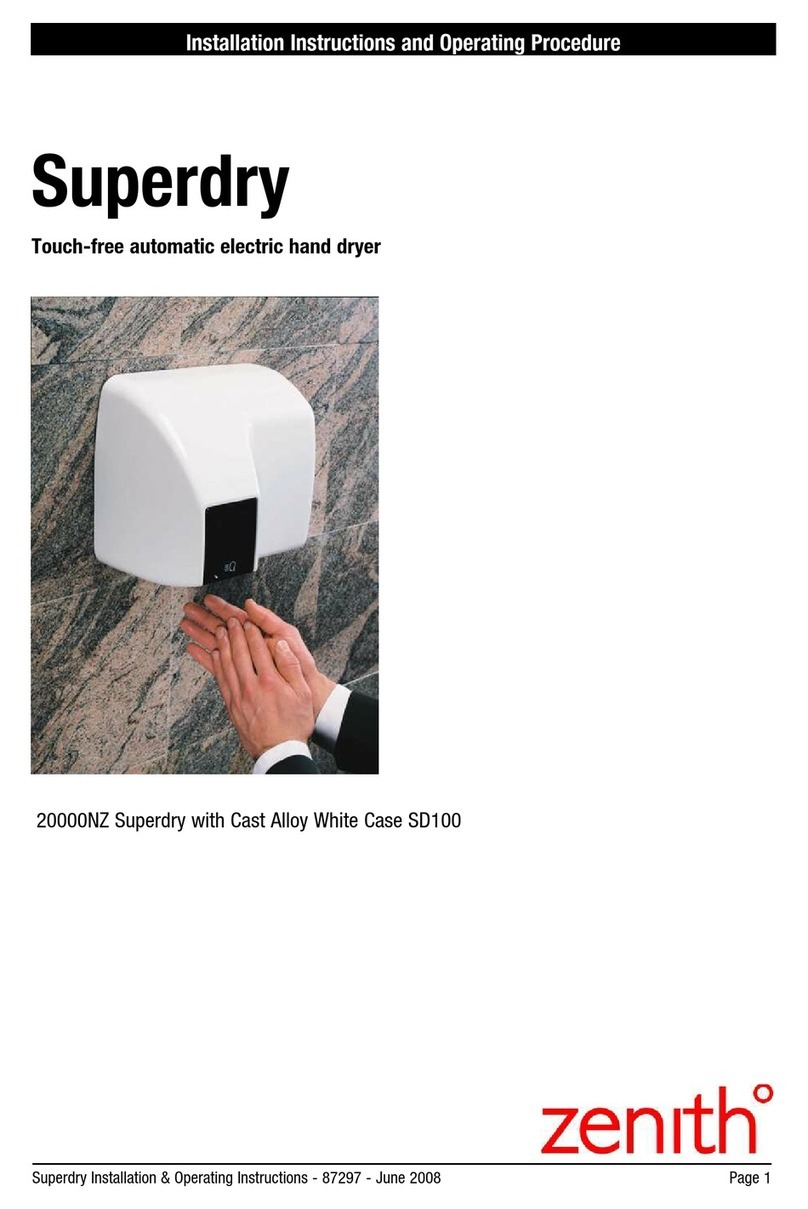 Zenith Superdry SD100 Parts list manual
