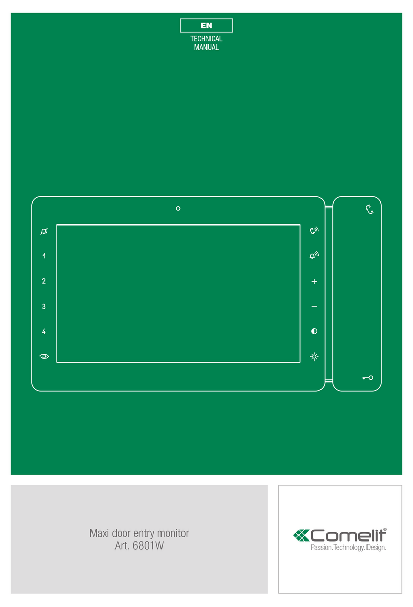 Comelit 6801W Technical manual
