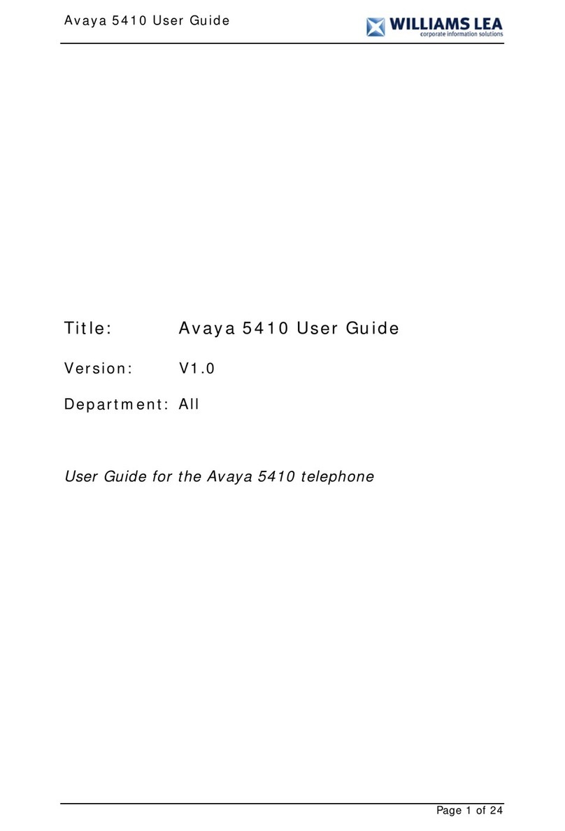 Avaya IP Office 5410 User manual