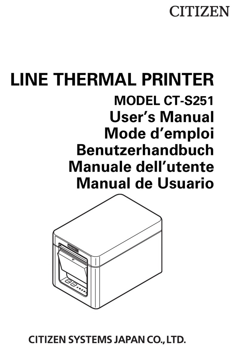 Citizen CT-S251 User manual