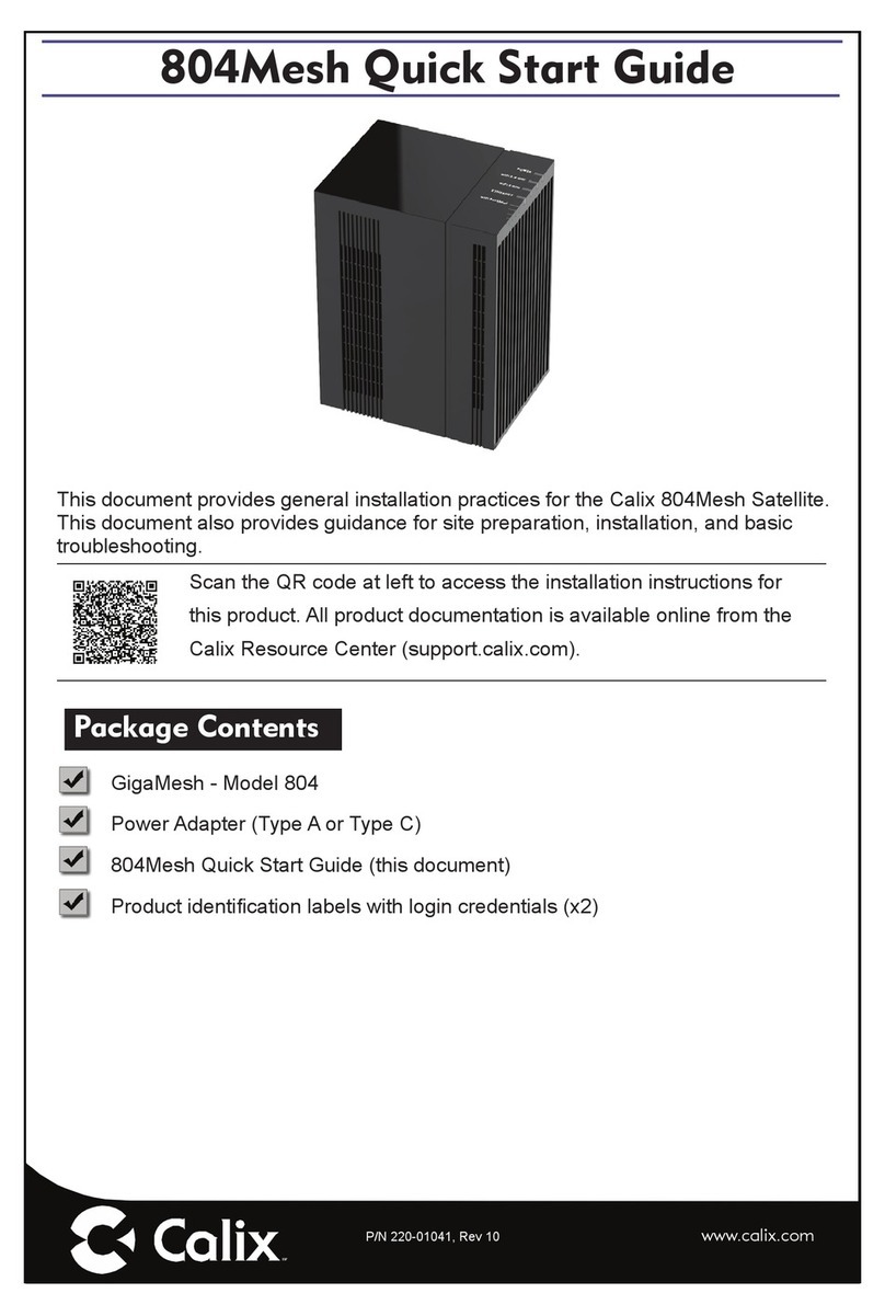 Calix 804Mesh quick start guide