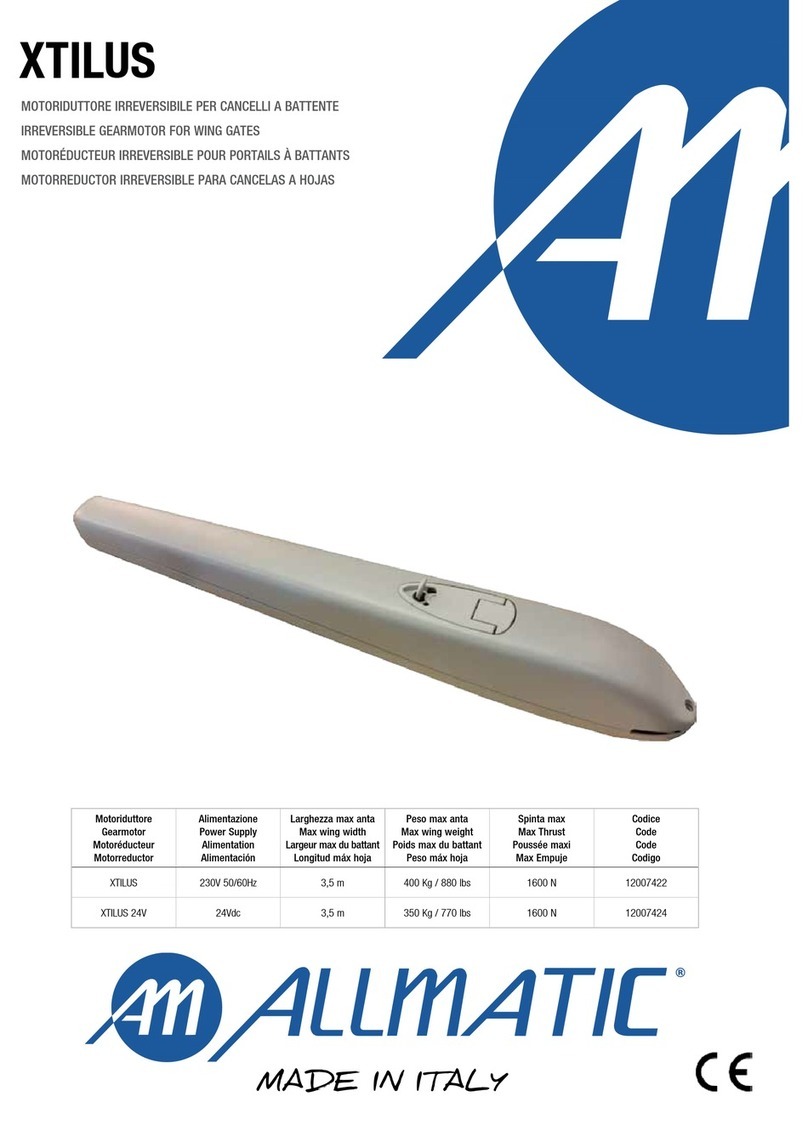 Allmatic XTILUS 24V instruction manual