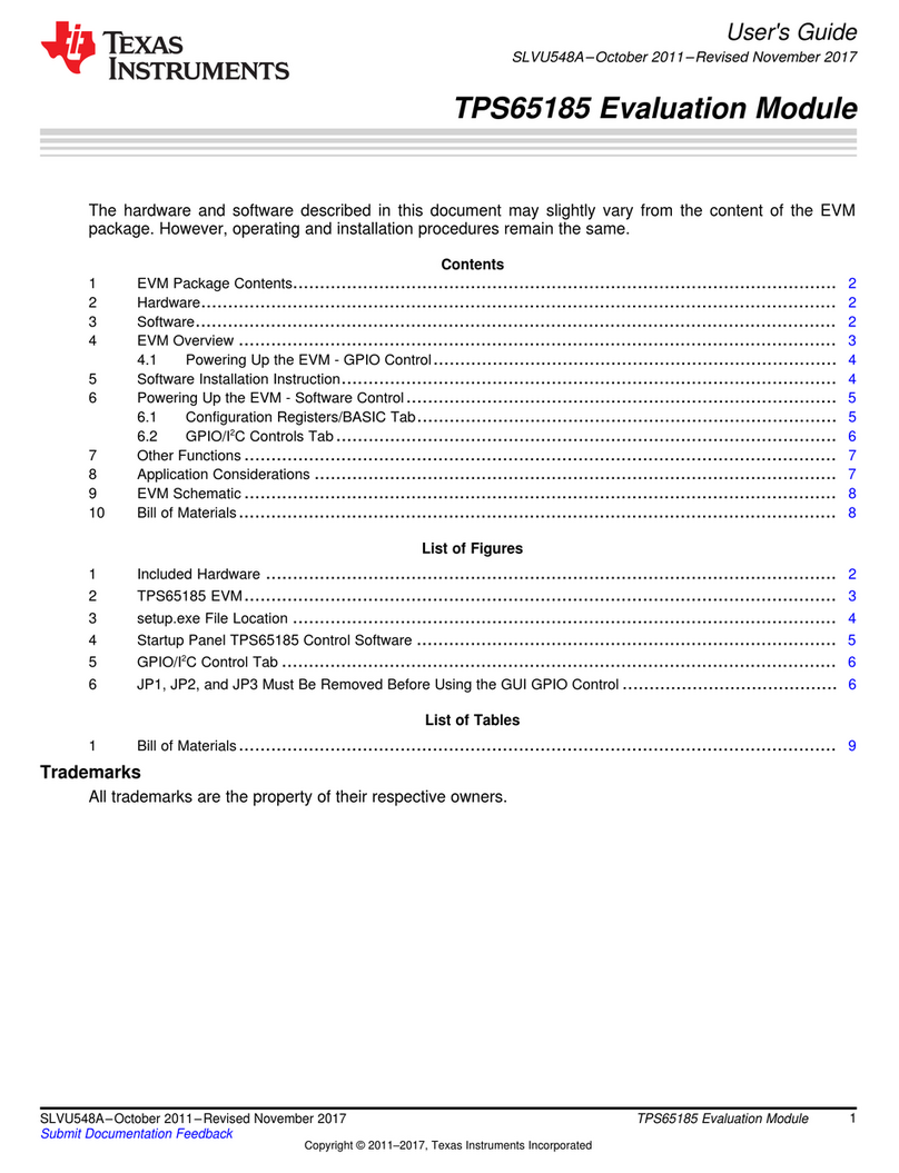 Texas Instruments TPS65185 User manual