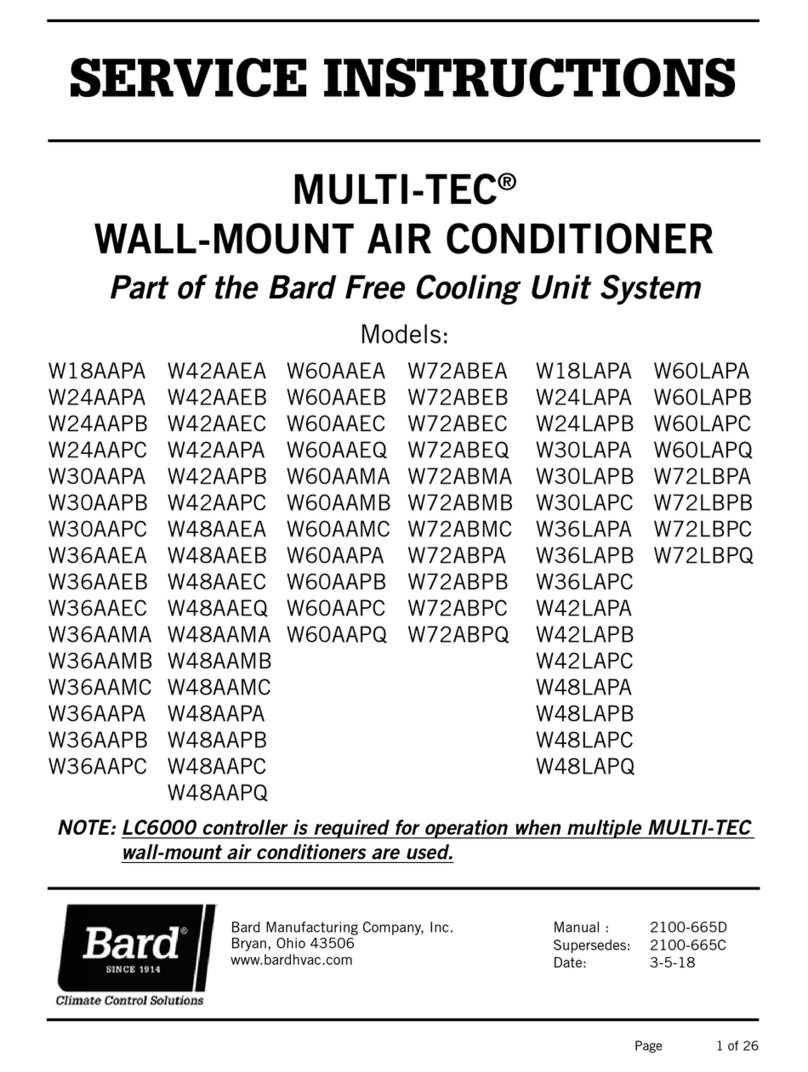Bard MULTI-TEC W18AAPA Operating instructions