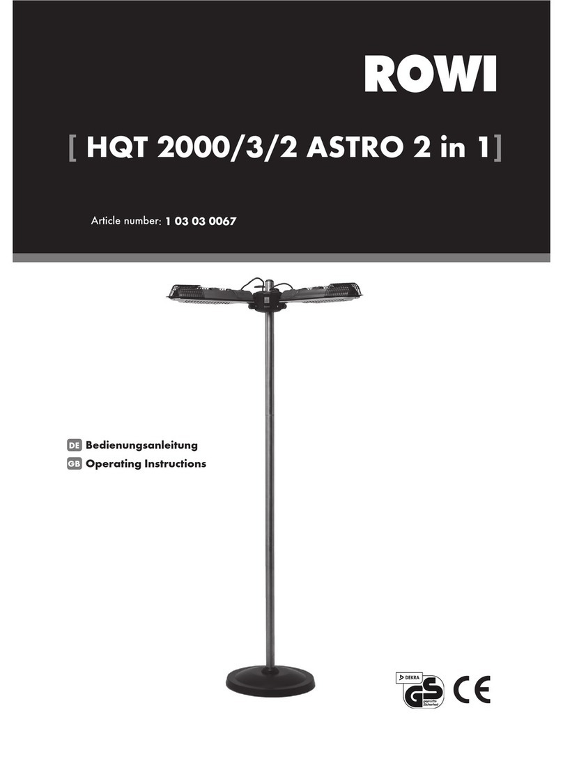 Rowi HQT 2000/3/2 ASTRO 2 in 1 operating instructions