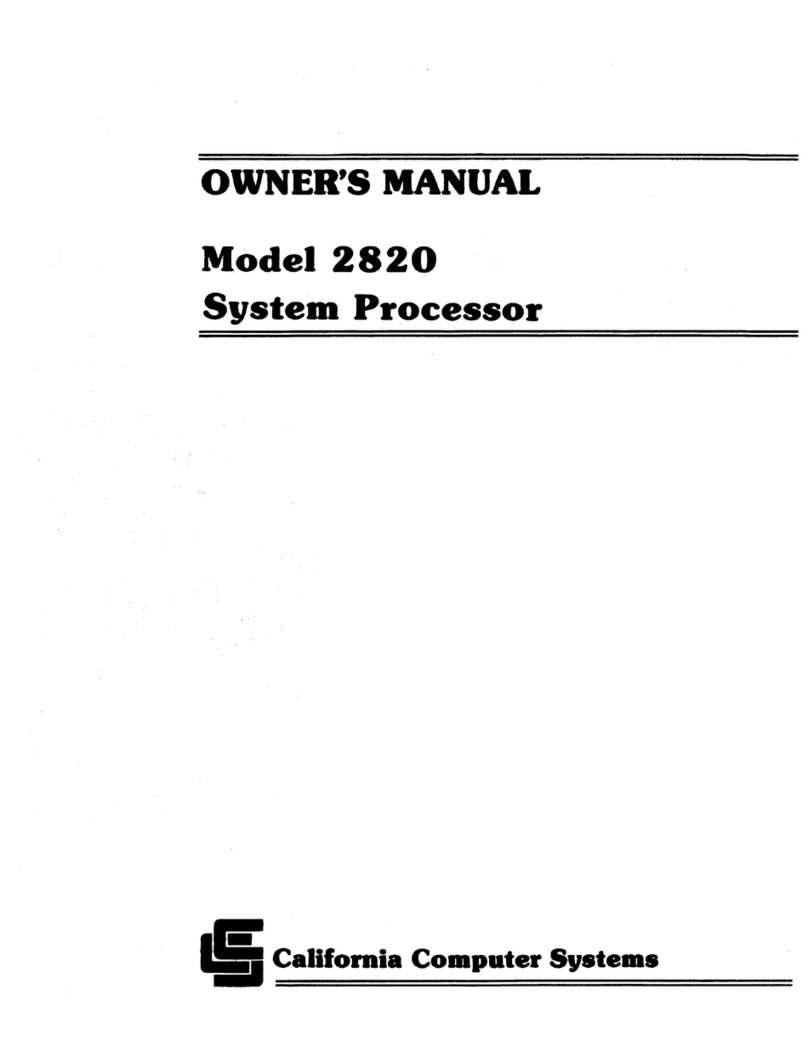 CCS 2820 owner's manual