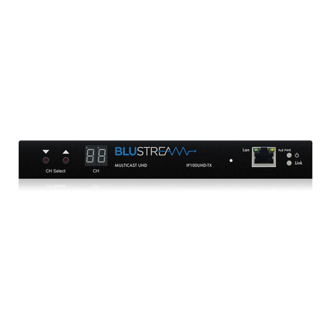 Blu Stream IP100UHD-TX User manual Blu Stream IP100UHD-TX User manual