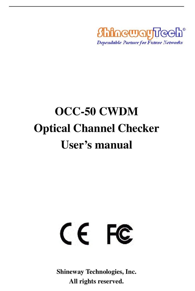 Shineway Technologies OCC-50 user manual