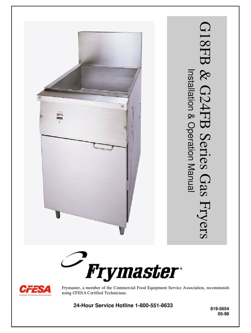 Frymaster G18FB Series User manual