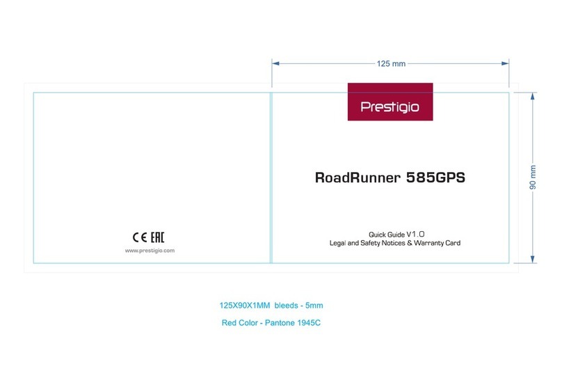 Prestigio RoadRunner 585GPS quick guide