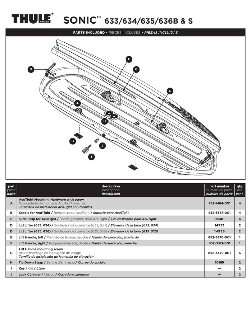 Thule Sonic 633 User manual