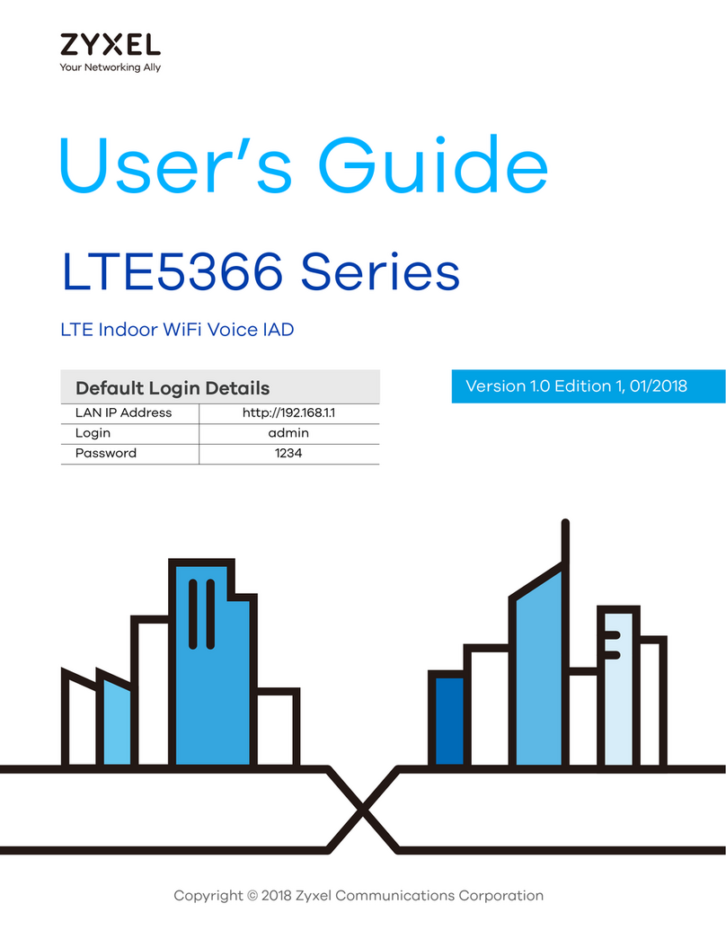 ZyXEL Communications LTE5366 Series User manual ZyXEL Communications LTE5366 Series User manual