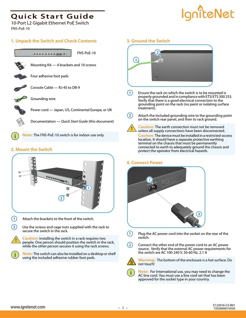 IgniteNet FNS-PoE-10 quick start guide