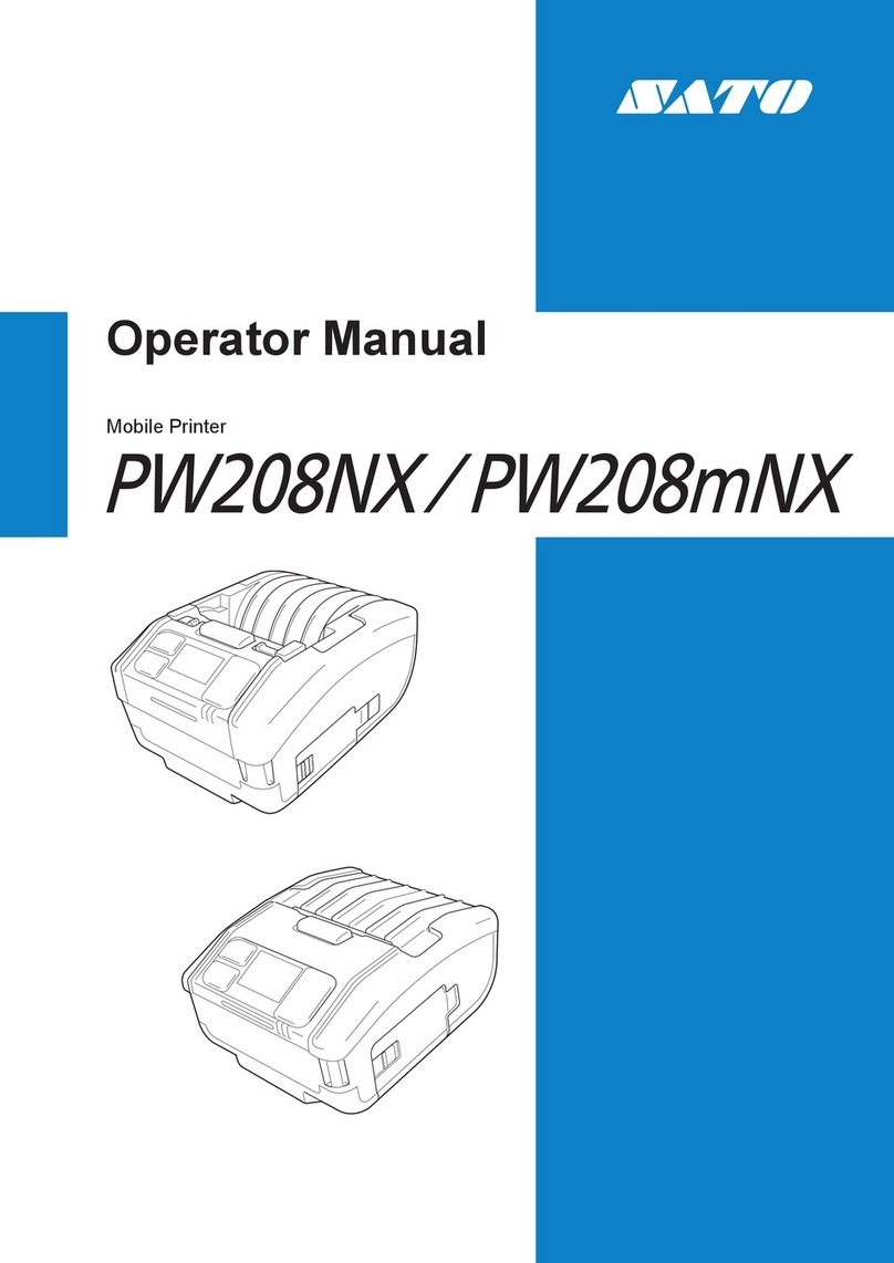 SATO PW208NX User manual