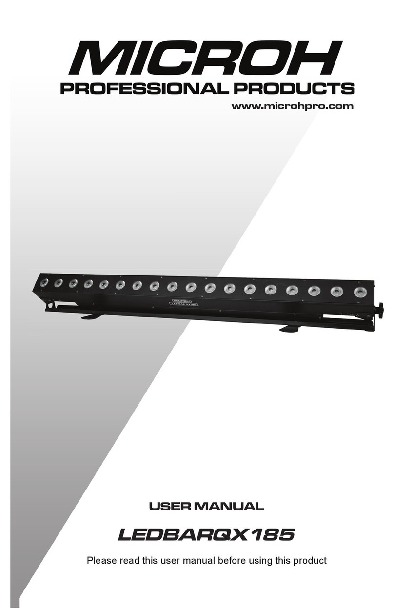 Microh LEDBARQX 185 user manual
