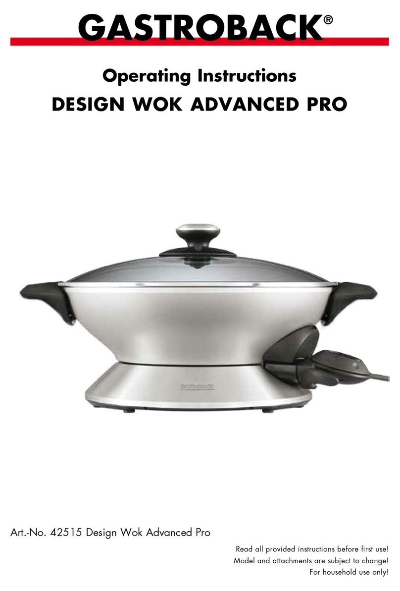 Gastroback DesIgn Wok Advanced Pro User manual