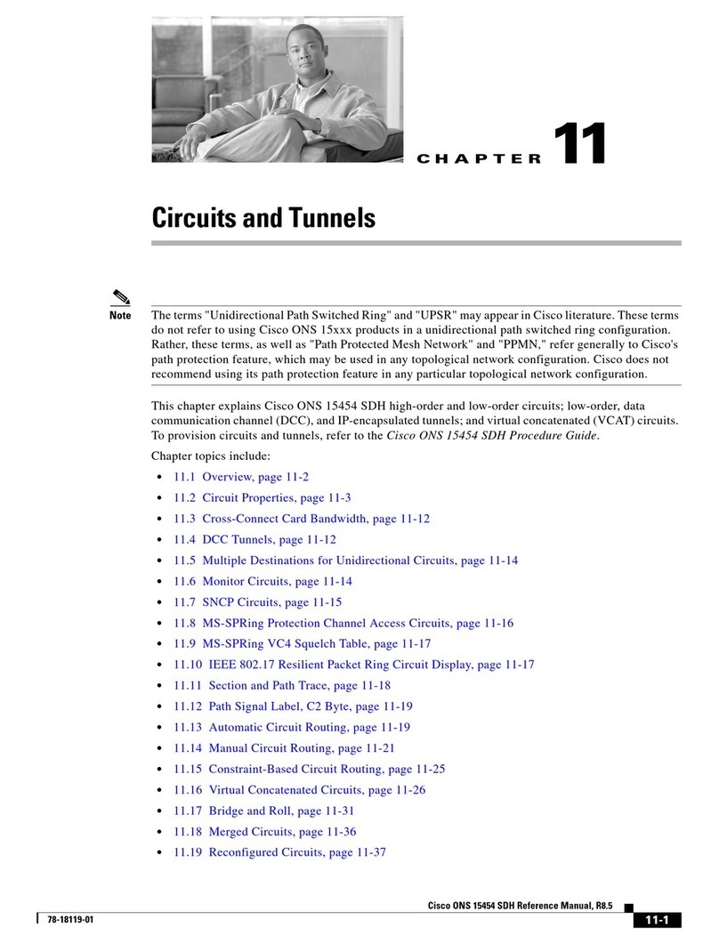 Cisco ONS 15454 SDH E1-75 User manual Cisco ONS 15454 SDH E1-75 User manual