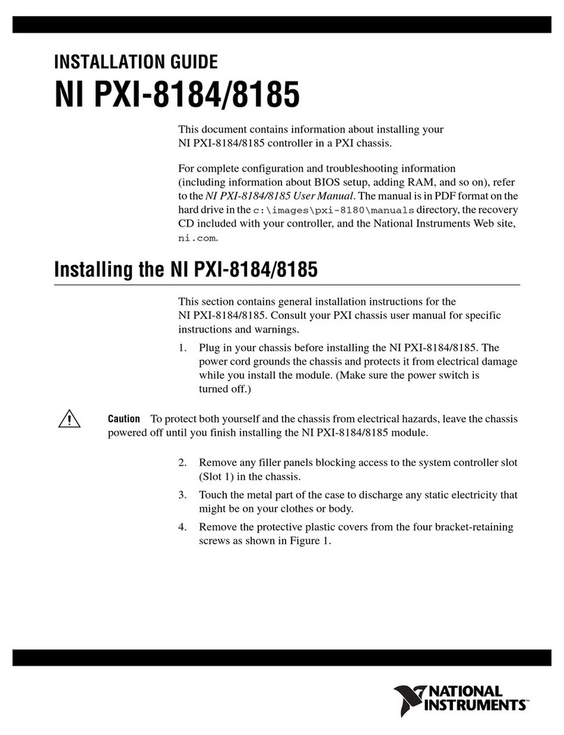 National Instruments NI PXI-8184 installation guide