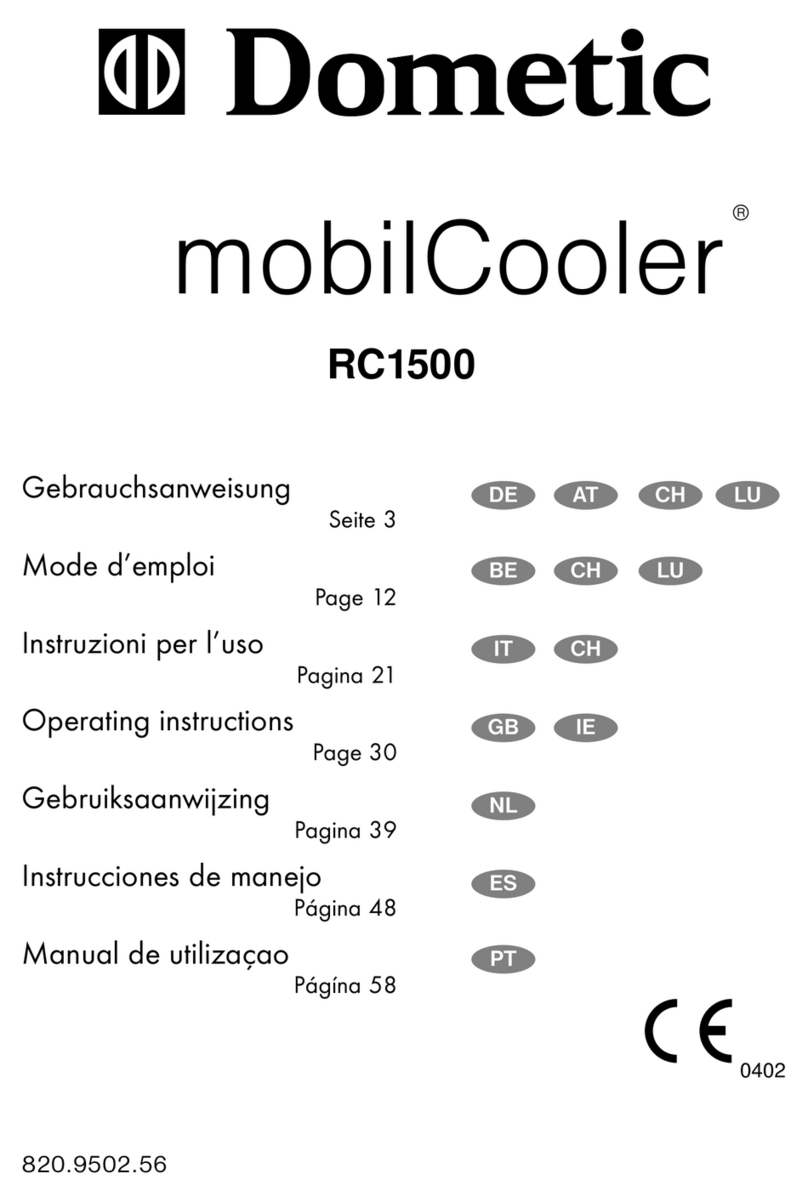 Dometic mobilCooler RC1500 User manual