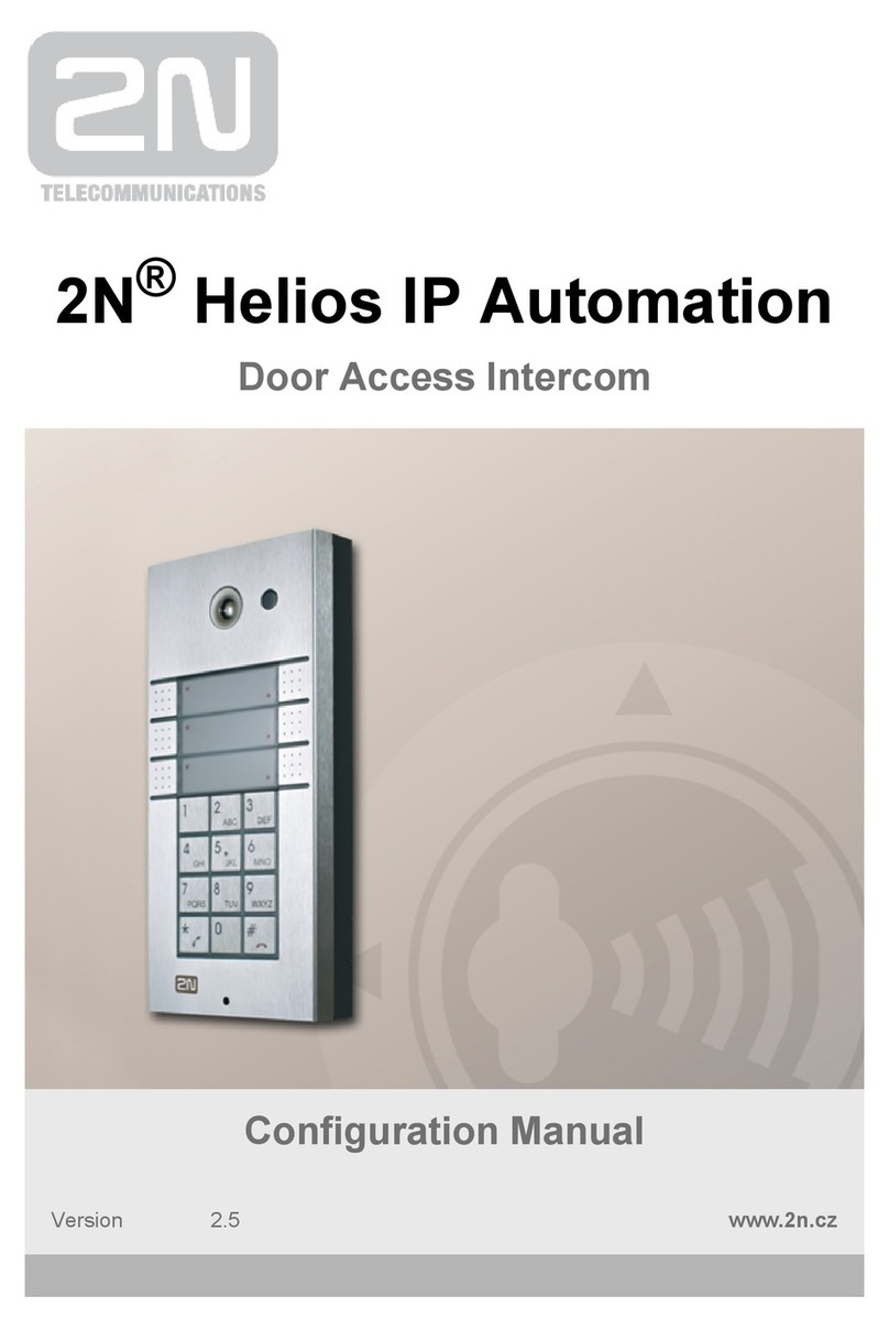 2N Helios IP Automation Instruction sheet 2N Helios IP Automation Instruction sheet
