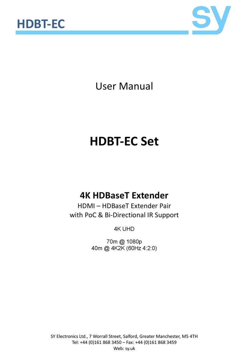 SY HDBT-EC Set User manual