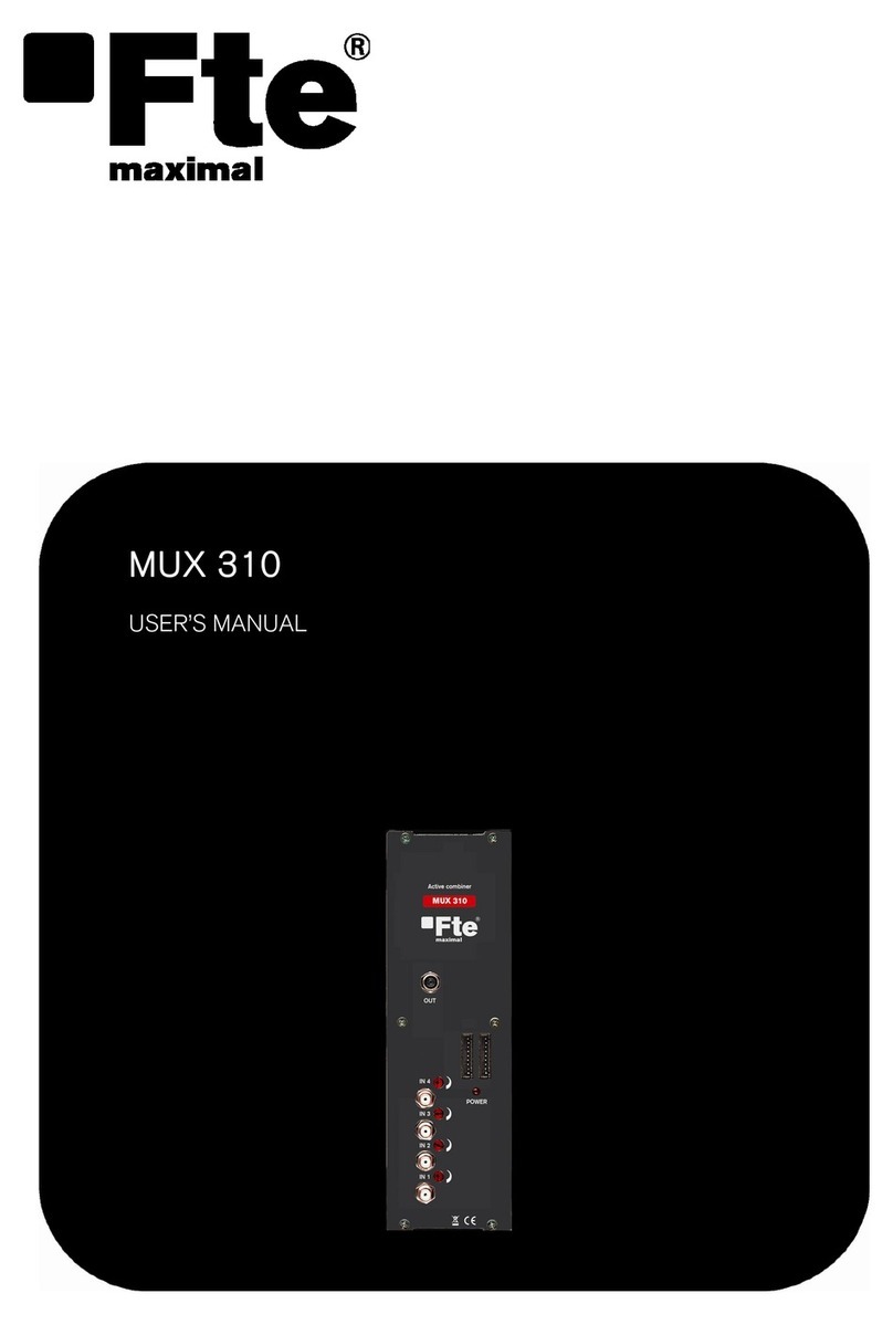 FTE Maximal MUX 310 user manual