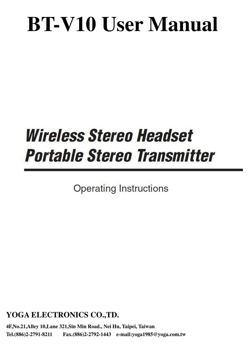 Yoga BT-V10 user manual