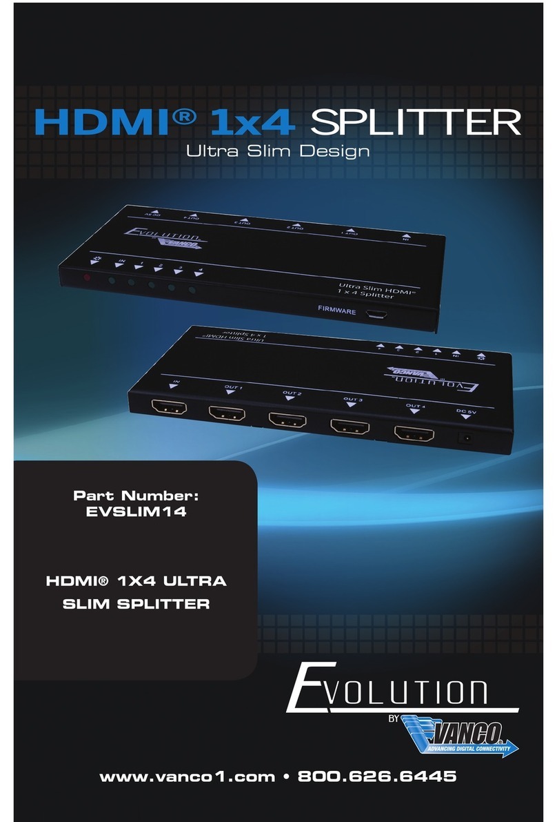Vanco EVSLIM14 manual