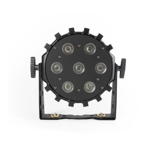 Flash professional LED PAR 64 SLIM 7x10W RGBW Mk2 P7100408 user manual