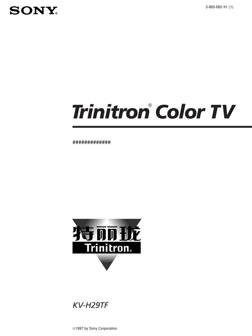 Sony Trinitron KV-H29TF User manual