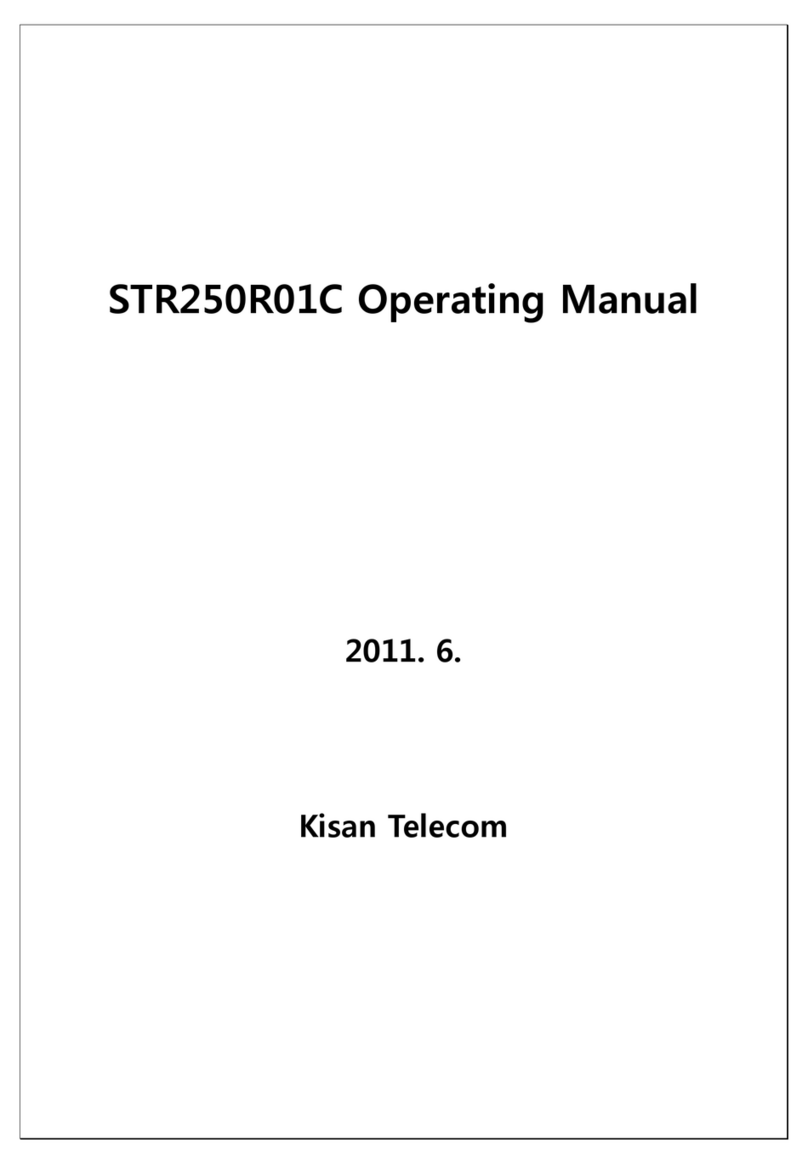 Kisan Telecom STR250R01C operating manual