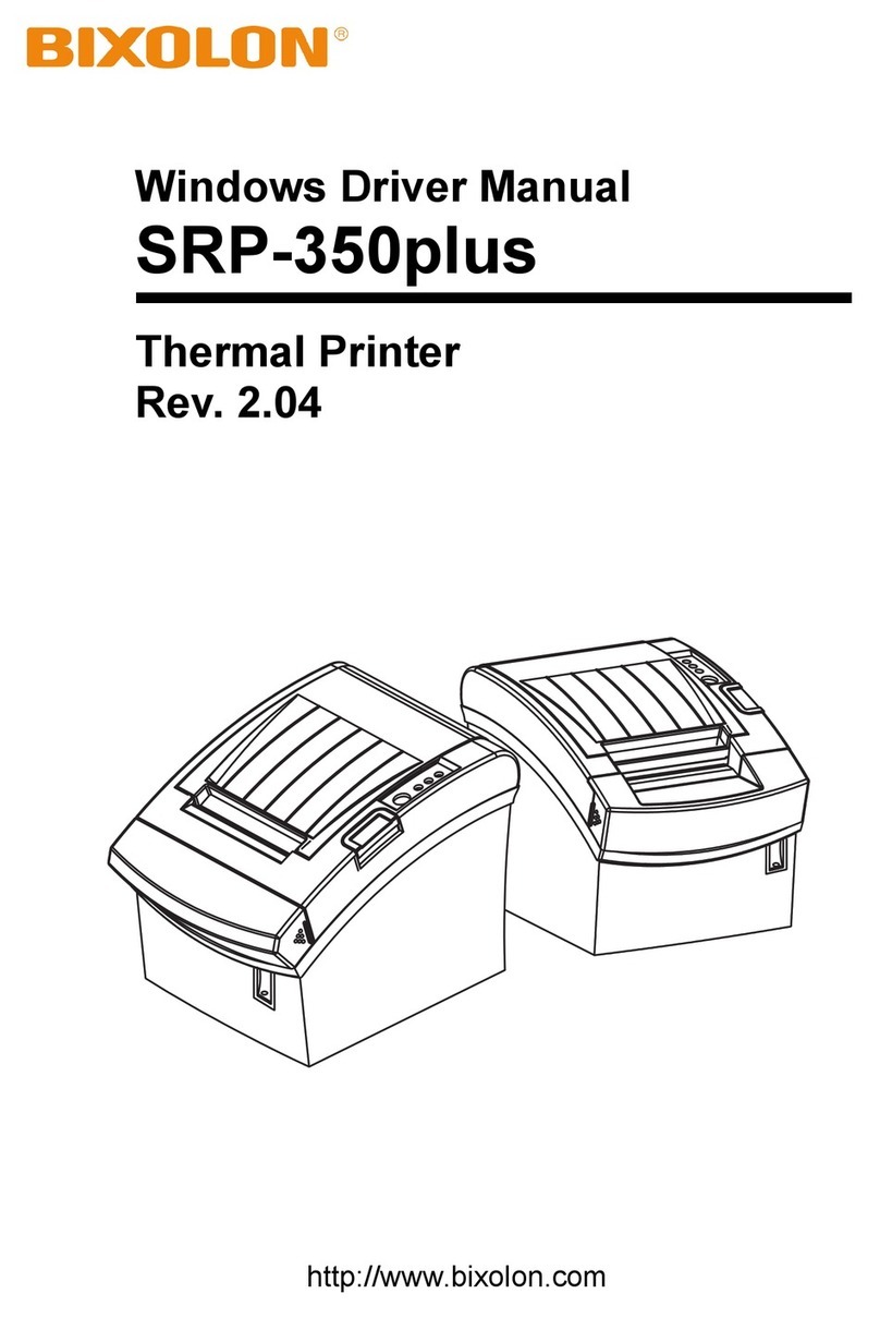 BIXOLON SRP-350plus Installation and operation manual
