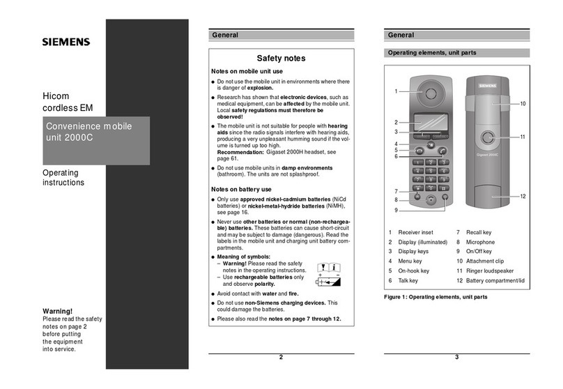 Siemens Gigaset 2000C User manual