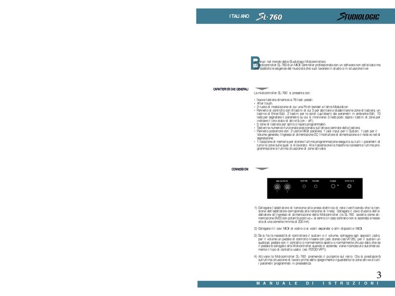 Studio Logic SL-760 User manual