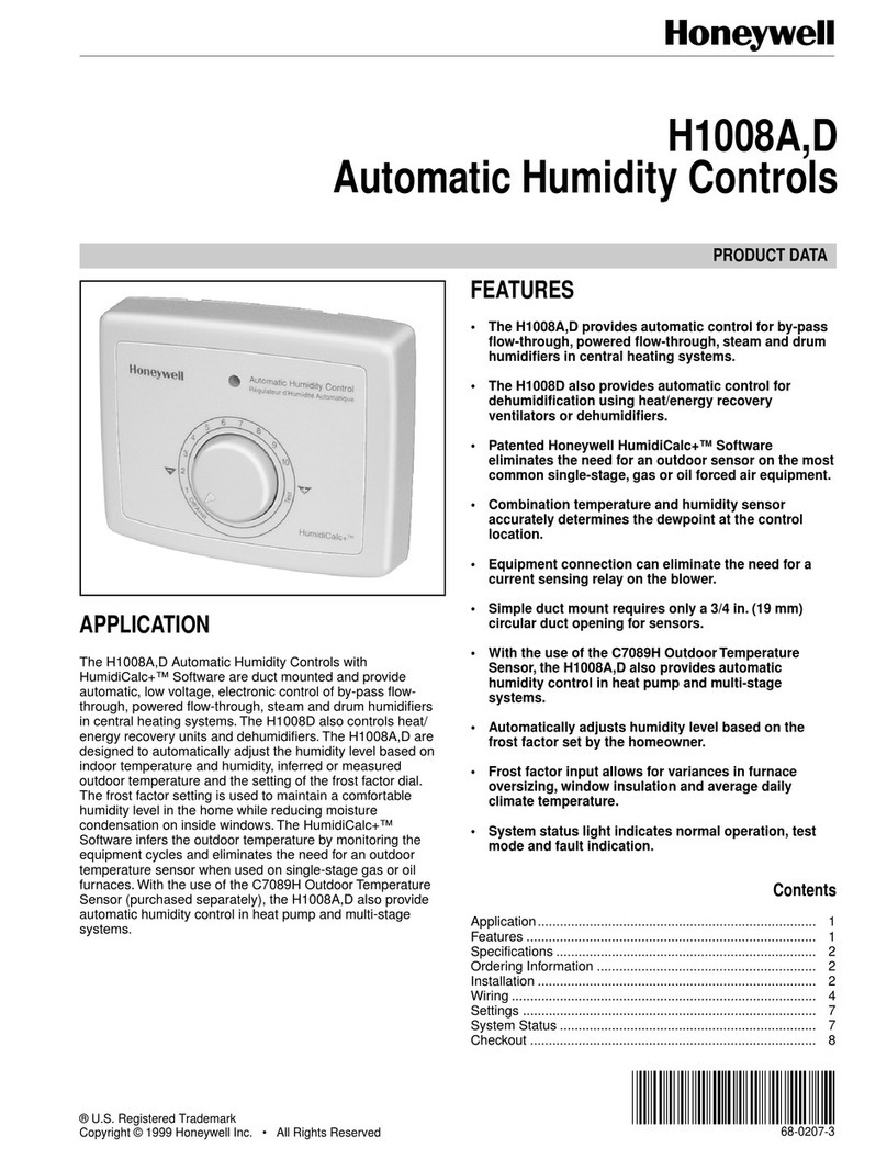 Honeywell Tradeline H1008A Operation manual