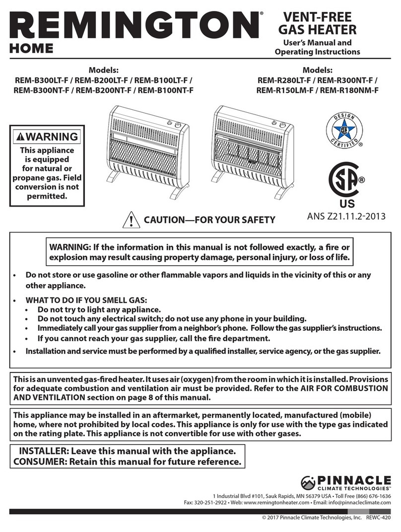 Remington REM-B200LT-F User's manual and operating instructions