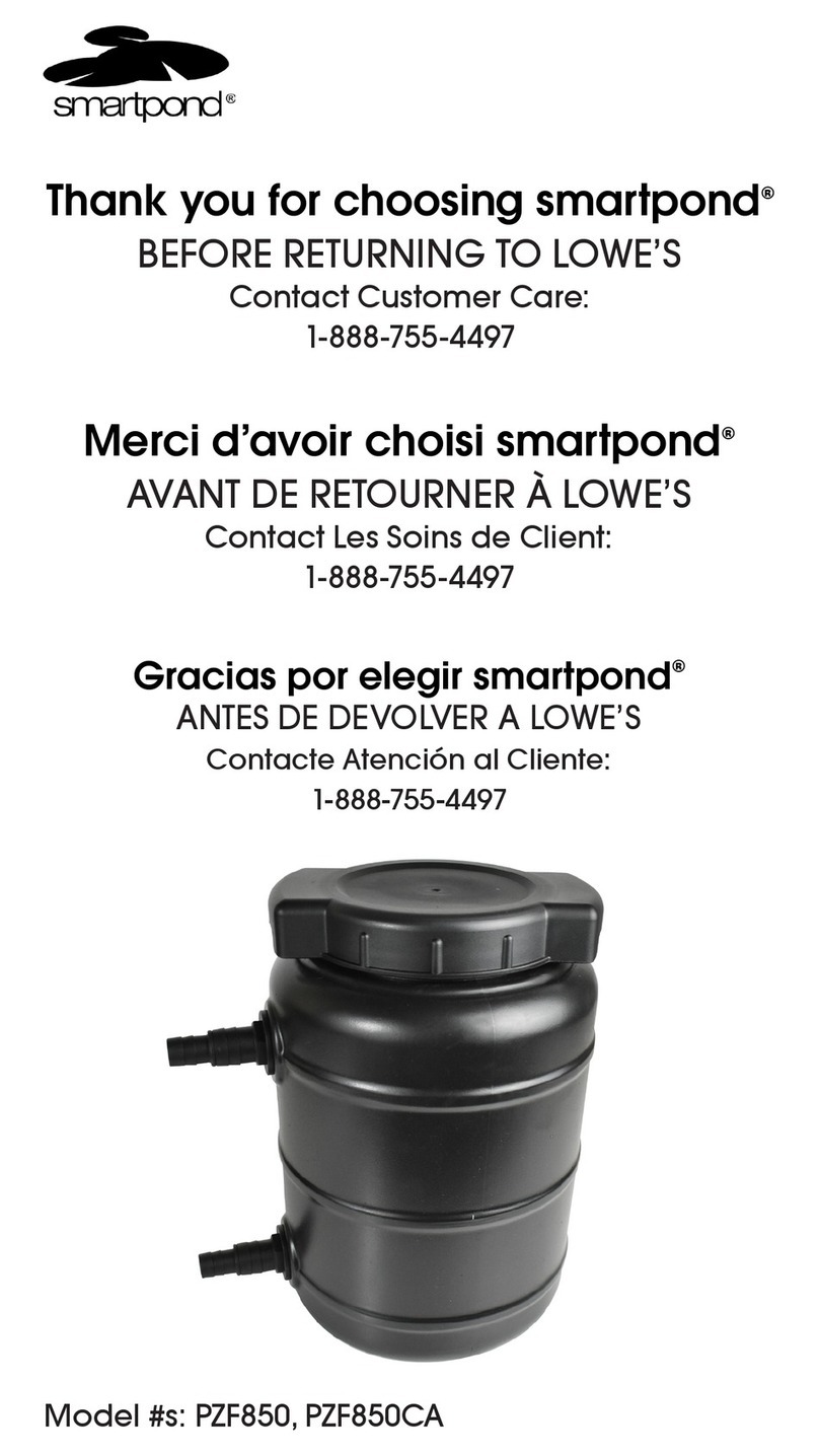 Smartpond PZF850 manual